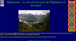Desktop Screenshot of highlander.zetnet.co.uk